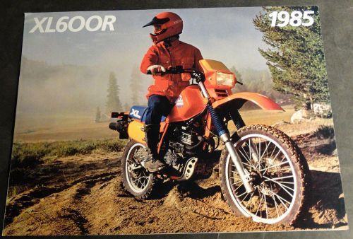 1985 honda motorcycle xl600r sales brochure 4 pages  (415)