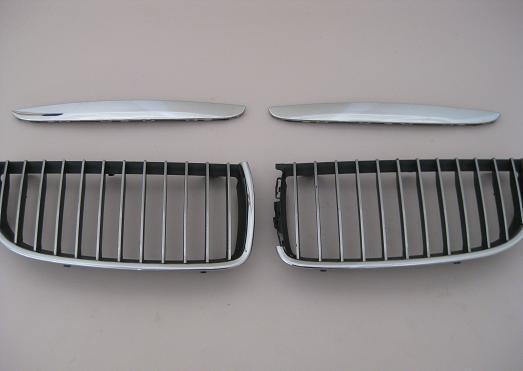 Bmw 06-08 oem e90 e91 3-series 4d wide nose front center grill kidney grille