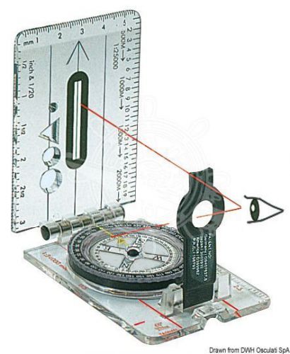 Osculati boat marine bearing compass cd703l 57x160mm