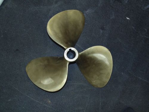 17x16 right hand bronze boat propeller three blade 1.5 inch bore