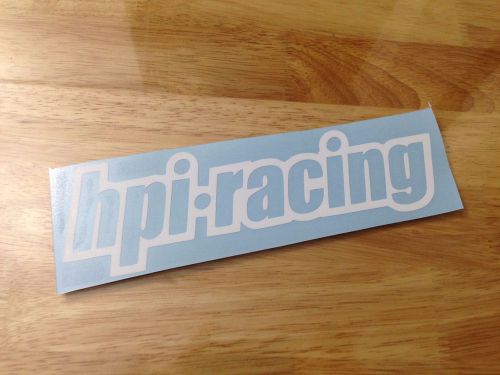 Hpi racing 8&#034; vinyl sticker decal white - pick color!! rc car 1/10 car window