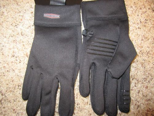 Harley-davidson full finger glove men&#039;s liner softshell mid-layer, medium m