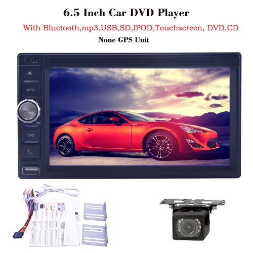 Universal 6.5&#039;&#039; 2 din car dvd player with radio dvd sd usb bluetooth ipod+camera