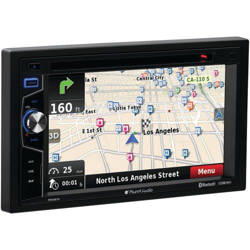 Planet audio pnv9674 6.2&#034; double-din in-dash navigation touchscreen dvd recei...