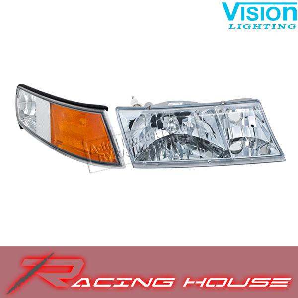 Right passenger headlight rh corner light signal 98-02 mercury grand marquis