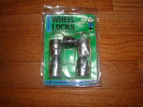 &#034;the wheel doctor&#034; 7/16&#034; steel wheel  wheel locks pn # w40200 rim lock kit nip