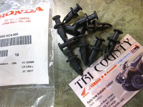 Genuine honda push pin clip pack of 10  honda foreman trx450 fe trx450 fe 01 12