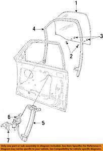 Ford oem front door-window regulator 6w7z5423209aa