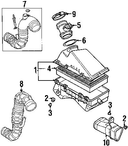 Audi 06a133356r genuine oem air inlet duct