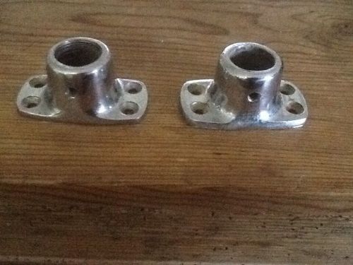 (  2  )  marine boat oval bases  1 1/4&#034; x  2 3/4&#034;