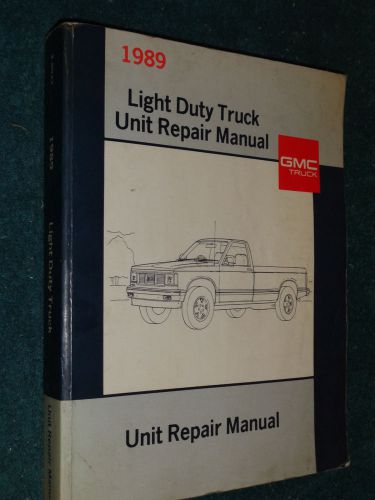 1989 gmc truck unit repair shop manual / original book pickup+