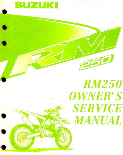 1999 suzuki rm250 motocross motorcycle owners service manual -rm 250-suzuki