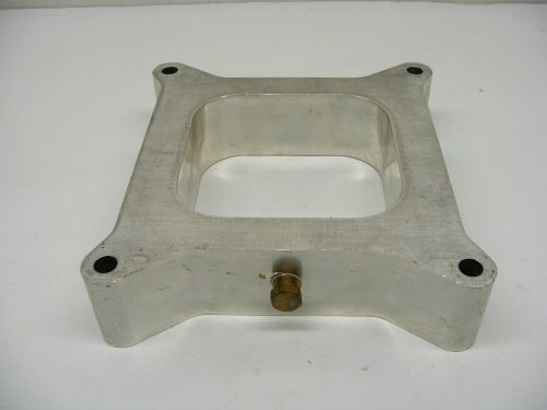 1 1/2&#034; billet alum 4 bbl open carburetor spacer race drag ford nascar 060916-7