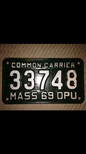 Licences plate common carier 1969