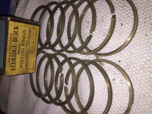 40&#039;s buick special eldridge-buick piston rings 3 3/8&#034; x .186 nos 12 rings total