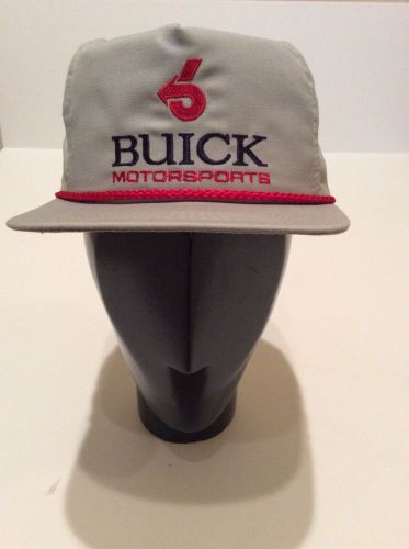 Vintage buick motorsports racing hat nascar gray snapback trucker hat