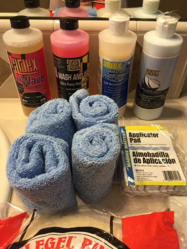 Gelcoat restorer ardex diy detailing kit 16 oz for boats, rvs  and schlegel buff