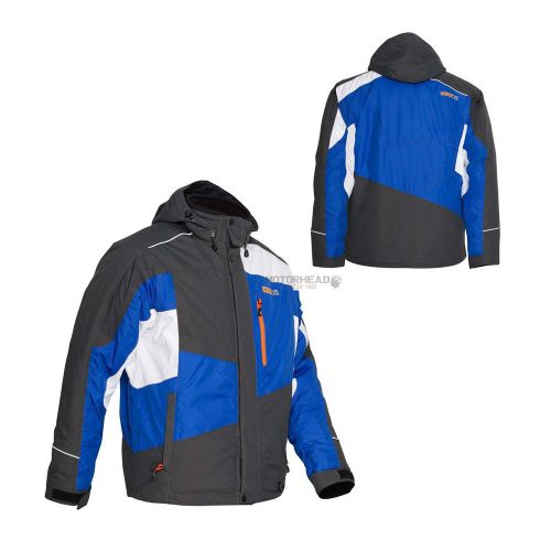 Snowmobile ckx squamish jacket charcoal/blue men xlarge adult coat snow winter