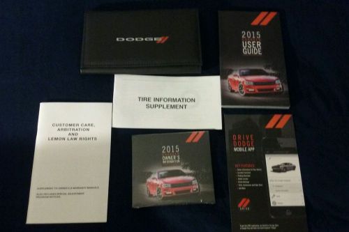 15 2015 dodge charger owners manual/user guide