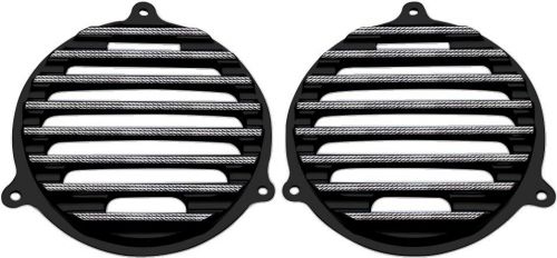 Covingtons front finned speaker grilles diamond edge black