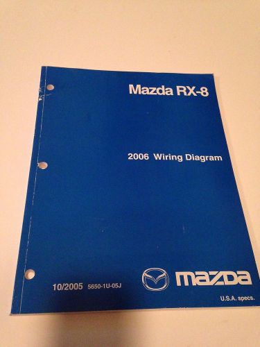 2006 mazda rx8 rx 8  factory original electrical wiring diagram manual book