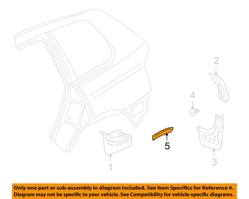 Porsche oem 03-06 cayenne exterior-flare left 95555972110g2x