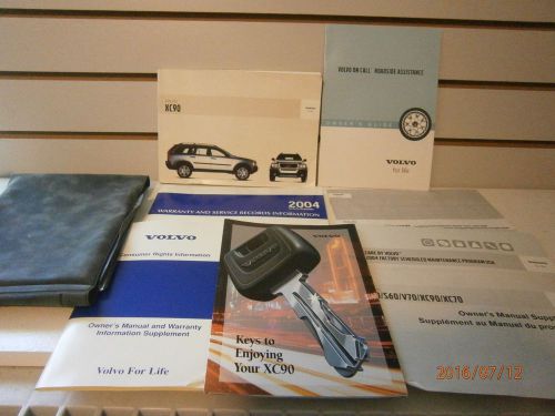 2004 volvo xc90 owners manual book with case