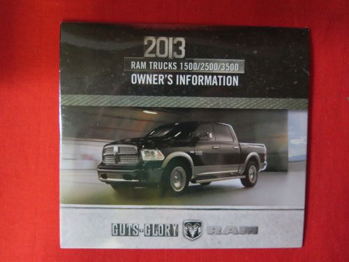 2013 dodge truck owners information dvd - new