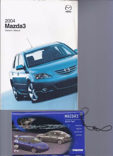 2004 mazda 3 owners manual w/case