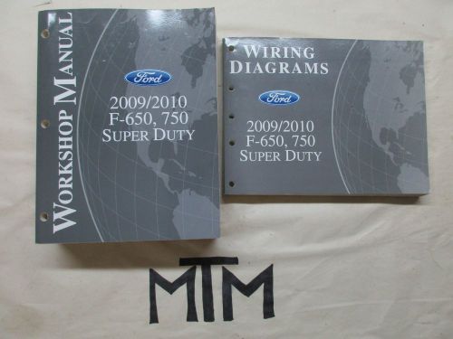 2009 - 2010 ford f-650 / f-750 super duty service manual &amp; wiring diagrams set