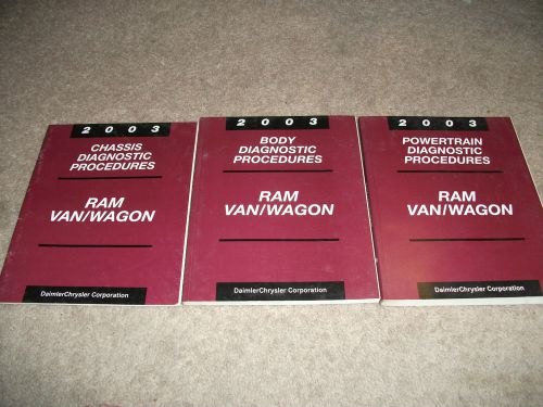 2003 chrysler dodge ram van / wagon manuals