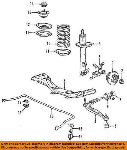 Bmw oem 01-06 325ci front suspension-spring insulator 31331091867