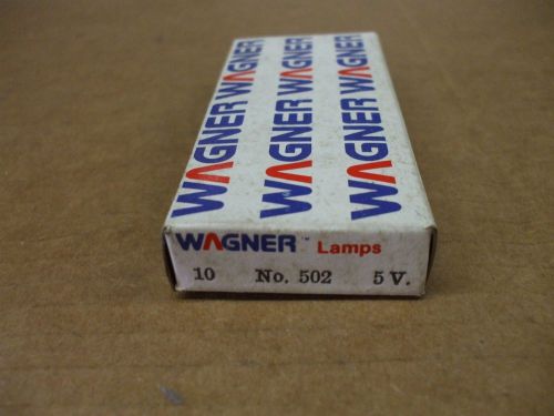 Nos wagner no. 502 5v lamps-box of 10 lamps