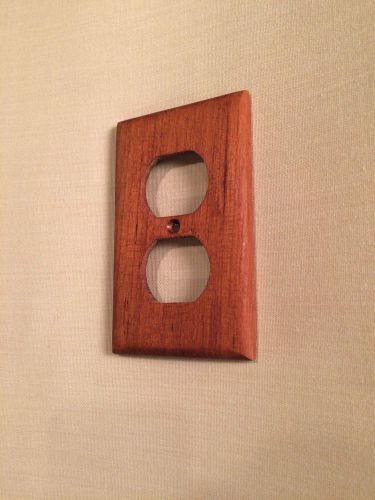 Teak outlet cover