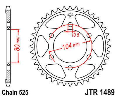 Jt sprocket rear 42t steel fits kawasaki z1000 (zr1000) black edition 2012