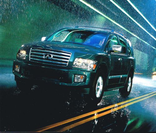 Big 2004 infiniti qx56 / qx-56 brochure / catalog with color chart; 4wd