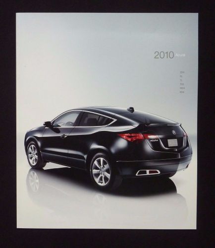 2010 acura full line dealer sales brochure~zdx rl tl tsx mdx rdx~original