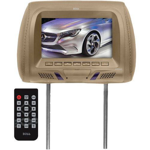 Boss hir70ut audio 7&#034; headrest monitor with ir transmitter &amp; usb/sd(tm) card ...