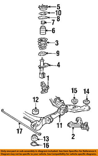 Gm oem 14103535 front suspension-insulator