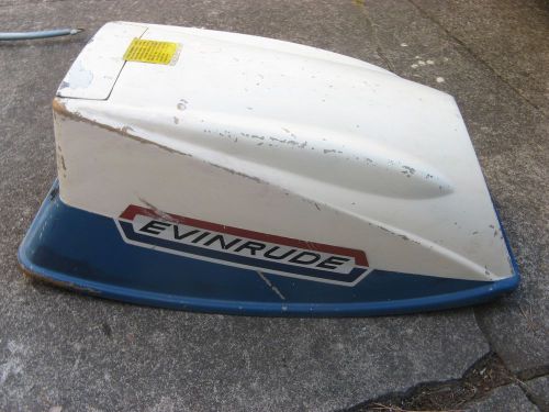 Good used vintage evinrude  18 hp  vintage top hood cowling