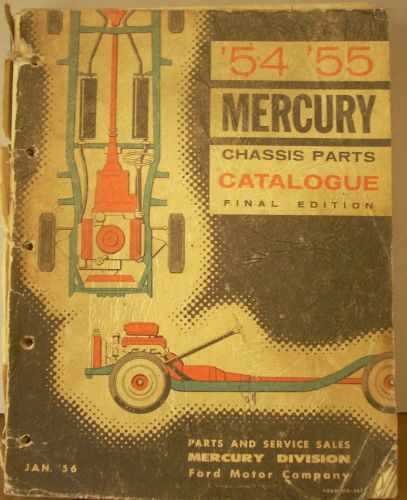 1954 1955 mercury final chassis parts manual book catalog monterey montclair