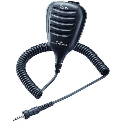 Icom hm-165 speaker mic w/alligator clip - waterproof