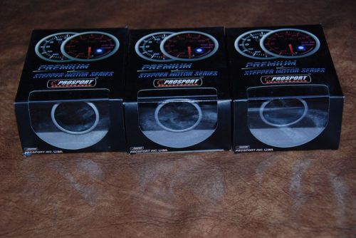 Prosport 52mm b/p/w gauges