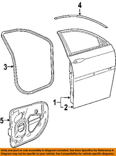 Chrysler oem 4894185aa door outer panel-outer panel