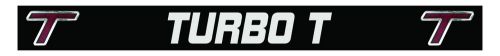 Turbo t logo name door handle inserts 1987 buick regal grand national style body