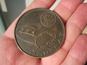 Adac hanseat coin 1957 rallye vw beetle porsche 356 911 mercedes benz 190 230 sl