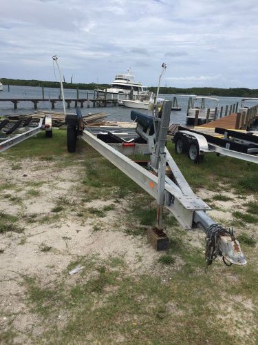 Boat aluminum trailer 18000 pound trpl torsion axle excellent condition