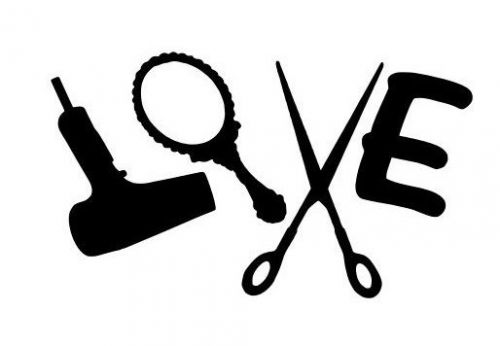 Hairstylist love vinyl decal