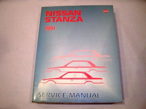 1991 nissan stanza service repair shop manual .