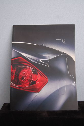 Infiniti g original sales brochure catalog